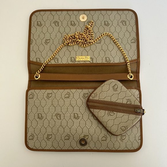 Dior Honeycomb Three-Way Clutch with Small Pouch - Picture 13 of 16